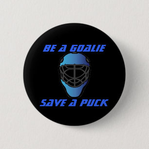 Badge Rond 5 Cm Soyez un gardien de but, sauvez un galet