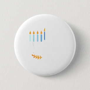 Badge Rond 5 Cm Soyez une lumière Joyeux Hanukkah Menorah Cadeau j