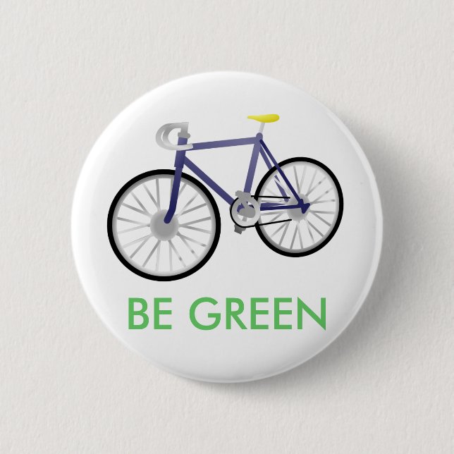 BADGE ROND 5 CM SOYEZ VERT (Devant)