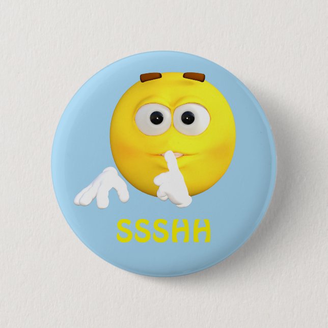Badge Rond 5 Cm Soyez visage tranquille de bande dessinée (Devant)