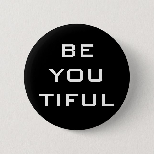 Badge Rond 5 Cm Soyez Vous Tiful Simple (Devant)