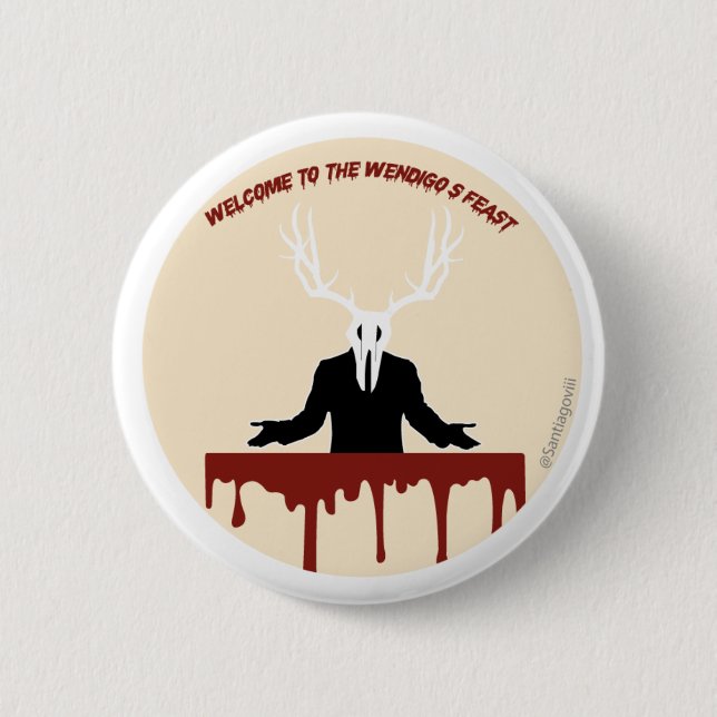 Badge Rond 5 Cm Soyons cryptiques : Wendigo (Devant)