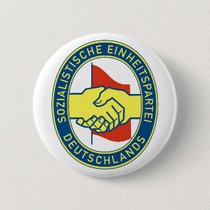 Badge Rond 5 Cm Sozialistische Einheitspartei Deutschlands