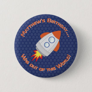 Badge Rond 5 Cm Space Adventure
