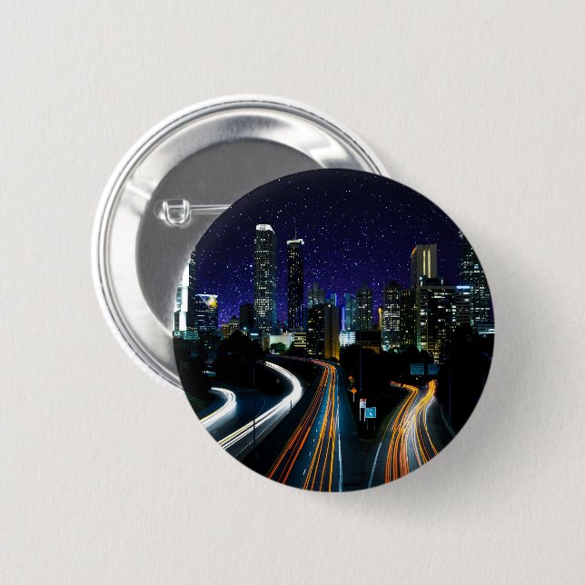 Badge Rond 5 Cm Spacey Atlanta (Devant & derrière)