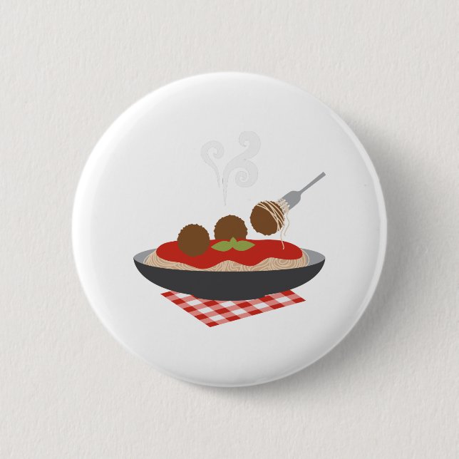 Badge Rond 5 Cm Spaghetti (Devant)