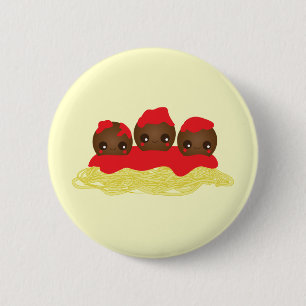 Badge Rond 5 Cm Spaghetti & Meatballs