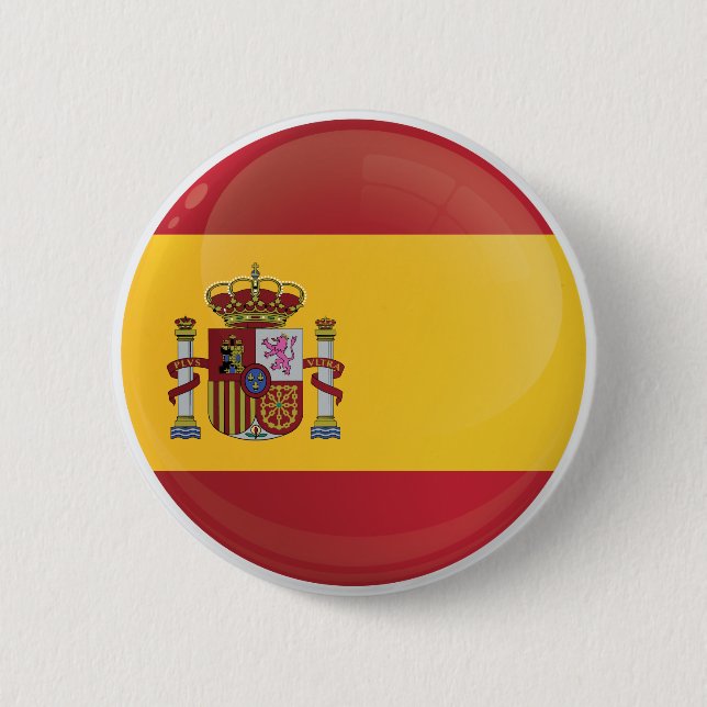 Badge Rond 5 Cm Spain  Round Icon Flag (Devant)