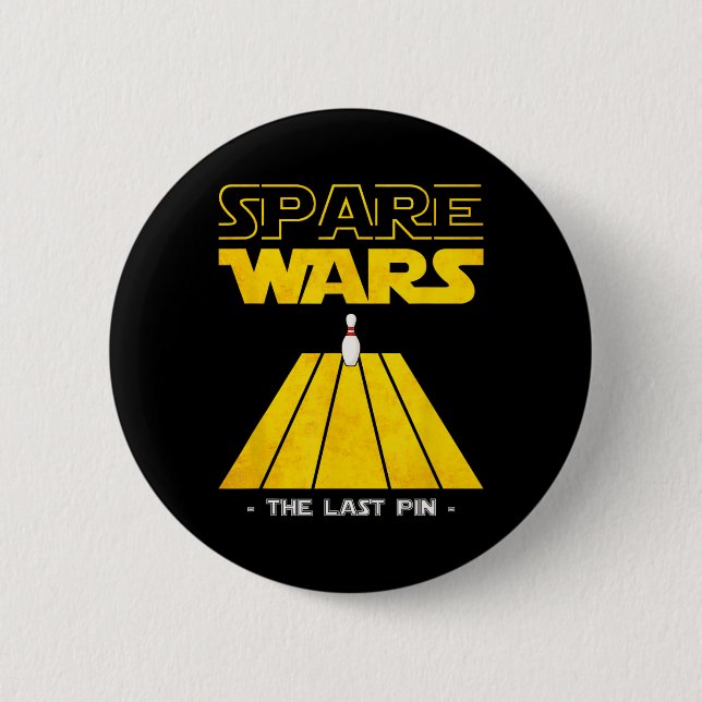 Badge Rond 5 Cm Spare Wars Dernier Bowling Bowling Bowling Joueur (Devant)