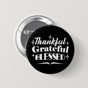 Badge Rond 5 Cm Sparkling Thanksgiving Devis Holiday Design