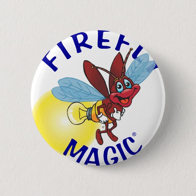 Badge Rond 5 Cm Sparky la luciole (Devant)