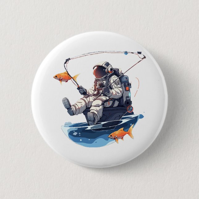 Badge Rond 5 Cm spationaute (Devant)