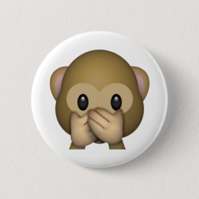 Badge Rond 5 Cm Speak No Evil (Devant)