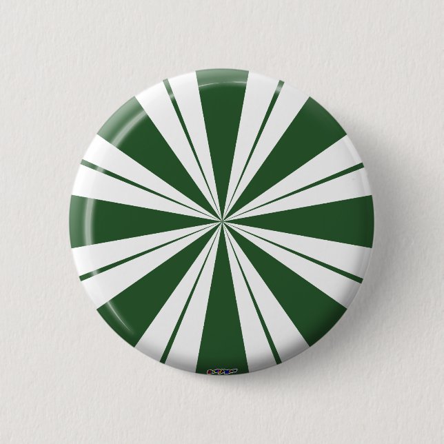 Badge Rond 5 Cm Spearmint Stripe Candy (Devant)
