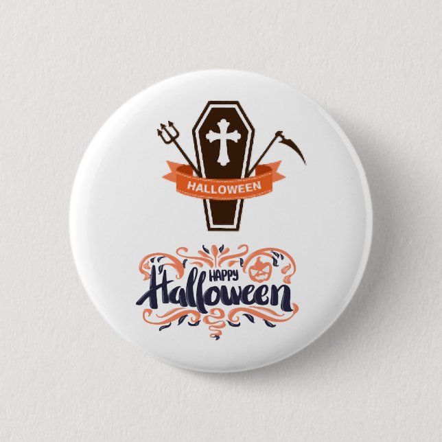 Badge Rond 5 Cm Spécial Halloween (Devant)