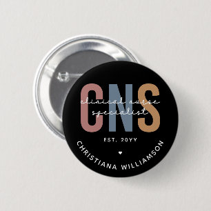 Badge Rond 5 Cm Spécialiste en soins infirmiers cliniciens du Serv