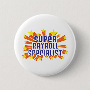 Badge Rond 5 Cm Spécialiste superbe en feuille de paie