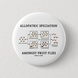 Badge Rond 5 Cm Speciation Allopatric parmi des mouches à fruit