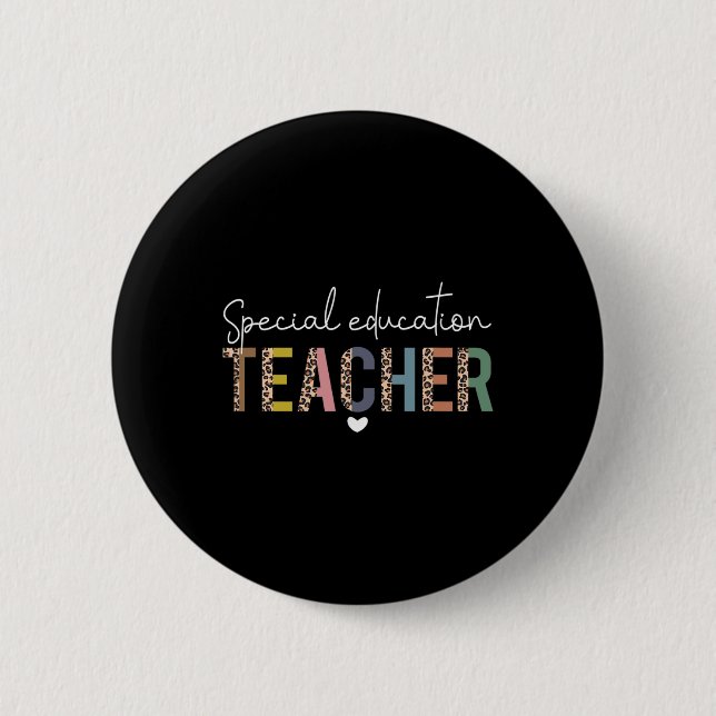 Badge Rond 5 Cm Sped Ed Enseignant de l'éducation spéciale Sped Le (Devant)