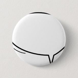 Badge Rond 5 Cm Speech Bubble - ajoutez votre propre texte !