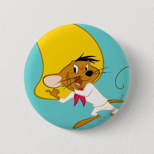 Badge Rond 5 Cm SPEEDY GONZALES™ en couleur