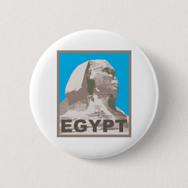 Badge Rond 5 Cm Sphinx de l'Egypte (Devant)