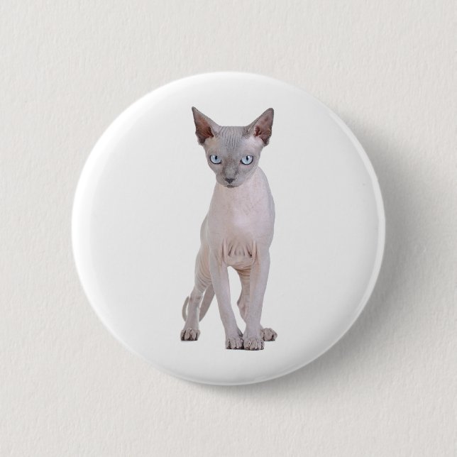 Badge Rond 5 Cm Sphynx (Devant)