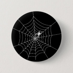 Badge Rond 5 Cm Spider Web