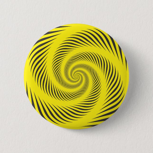 BADGE ROND 5 CM SPIRAL JAUNE (Devant)