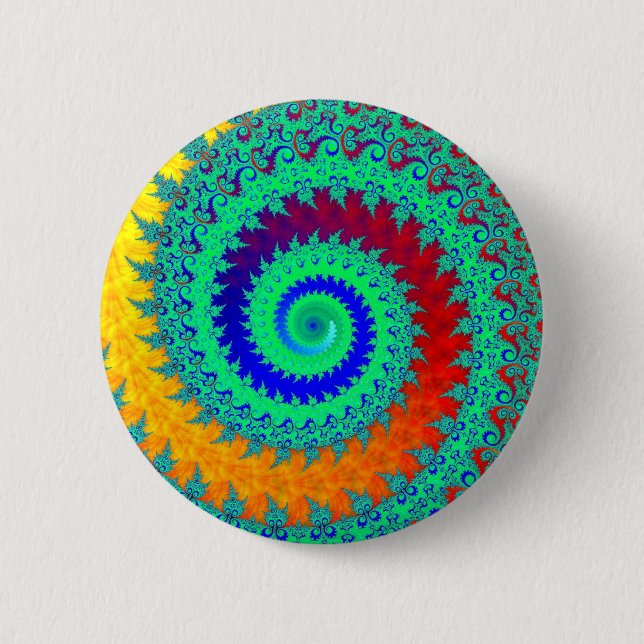 Badge Rond 5 Cm Spirale colorée (Devant)