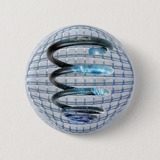 Badge Rond 5 Cm Spirale cosmique (Devant)