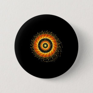 Badge Rond 5 Cm Spirale de mathématiques Géométrie sacrée Mandala