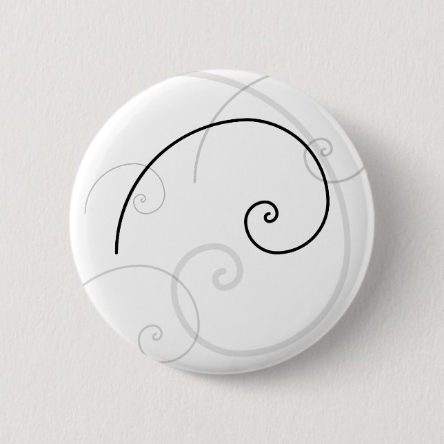 Badge Rond 5 Cm Spirale d'or (Devant)