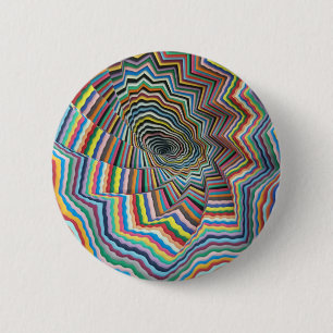 Badge Rond 5 Cm Spirale hypnotique