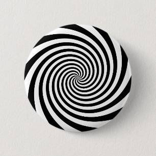 Badge Rond 5 Cm Spirale noire