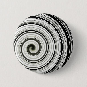 Badge Rond 5 Cm spirale noire et blanche