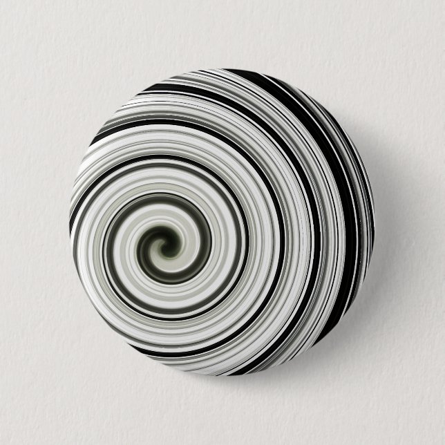 Badge Rond 5 Cm spirale noire et blanche (Devant)