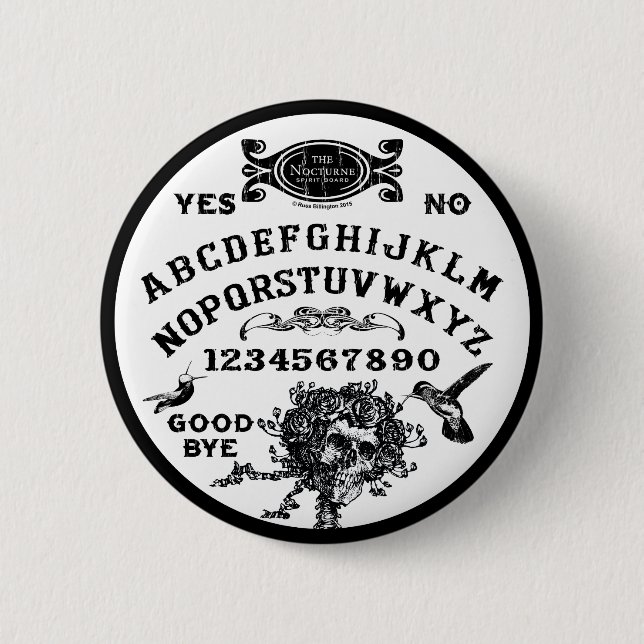Badge Rond 5 Cm Spirit Board "La Nocturne" (Devant)