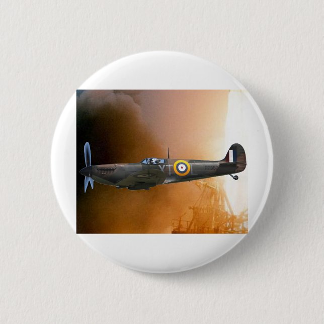 BADGE ROND 5 CM SPITFIRE (Devant)