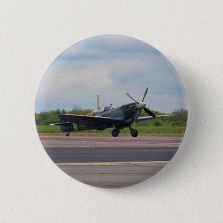 Badge Rond 5 Cm Spitfire sur la piste