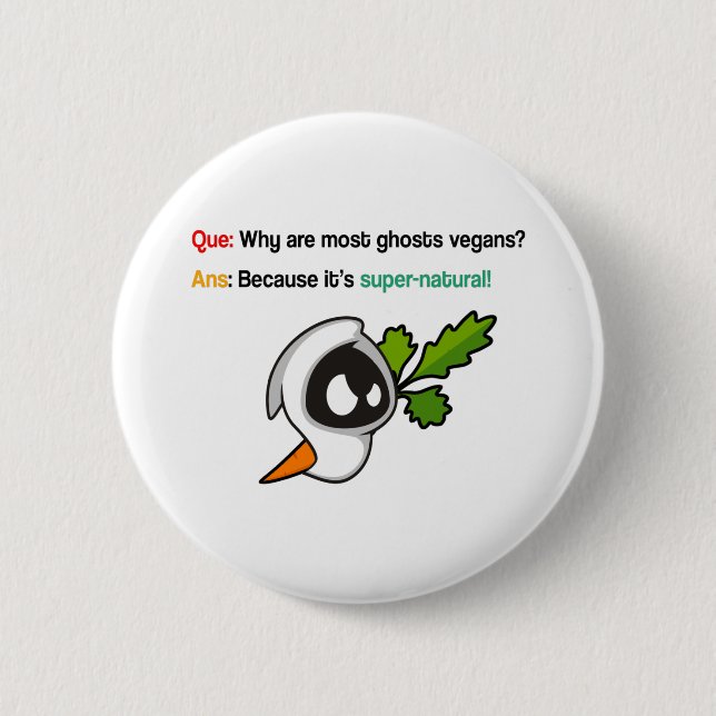 Badge Rond 5 Cm spooky vegke (Devant)