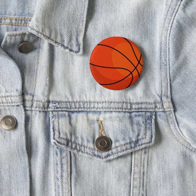 Badge Rond 5 Cm Sports de basket (En situation)