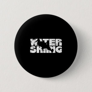 Badge Rond 5 Cm Sports de ski nautique rétro vintage eau W