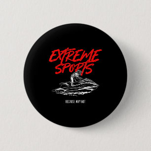 Badge Rond 5 Cm sports d'eau extrêmes moto aquatique jetski océan