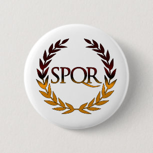 BADGE ROND 5 CM SPQR