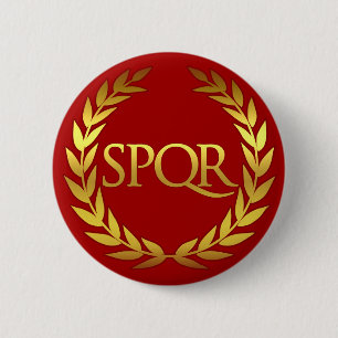 Badge Rond 5 Cm SPQR Roma