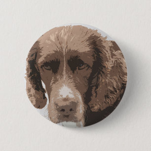 Badge Rond 5 Cm Springer anglais