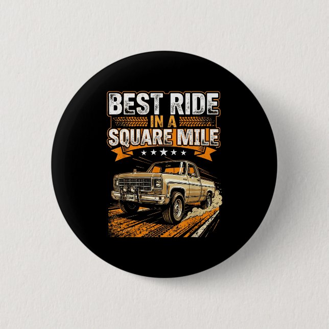Badge Rond 5 Cm Squarebody Truck  (Devant)