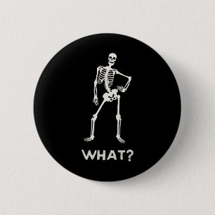 Badge Rond 5 Cm Squelette Gothique Pour Filles Ados Garçons Hallow