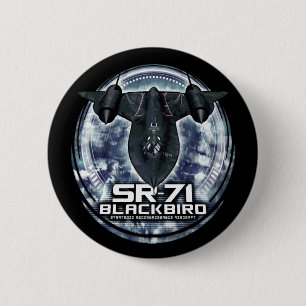 Badge Rond 5 Cm SR-71 Blackbird